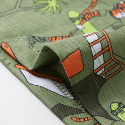 Kinderpyjama met korte mouwen 92 lichtkakikleurig