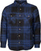 Life Line Jervis Padded Flannel Shirt Heren Blauw/zwart Maat Xxl