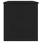 vidaXL - Opbergdoos - met - Deksel - Zwart - Eiken - 100x42x46 - cm - Gelaagd - Hout