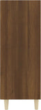 vidaXL - Dressoir - 69,5x32,5x90 - cm - bewerkt - hout - bruin - eikenkleur