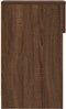 vidaXL - Nachtkastje - met - lade - 20x36x60 - cm - bruin - eikenkleur