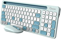 Qware Florence - Draadloos Toetsenbord en Muis - Multi-connect en Stille Toetsen - Groen