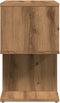 vidaXL - Nachtkastjes - 2 - st - 50x30x51,5 - cm - bewerkt - hout - artisanaal - eiken