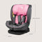 Lionelo Bastiaan - i-Size Autostoeltje 4in1 - 360° Draaibaar - ISOFIX & Top Tether - Groep 0-1-2-3 (40-150 cm) - SideProtect - Memory Foam Hoofdsteun - RWF & FWF - Verstelbare Hoofdsteun & Rugleuning - DriSeat Luchtcirculatie - Grijs/Roze
