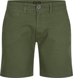 Cappuccino Italia Chino Short - Heren Shorts - Katoen Elastaan - Groen - Maat L