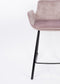 Zuiver Brit Counter Barkruk - Roze - Velvet - Set van 2