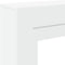 vidaXL - Haardombouw - 100x30x87,5 - cm - bewerkt - hout - wit
