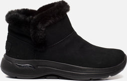 Skechers GOwalk Arch Fit Cherish - Enkellaarsjes - Suède - Zwart - Maat 41