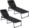 Infinity Goods Ligbedden - Opvouwbaar - 5 Verstelbare standen - Antraciet (set van 2)