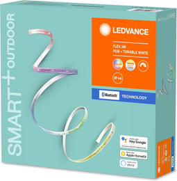 LEDVANCE Slim tuinarmatuur LED: voor alle oppervlakken, SMART+ FLEX OUTDOOR MULTICOLOR / 12 W, 22-…24- V, stralingshoek: 11-, RGBTW, 2--- … 65-- K, body materiaal: silicone, IP44