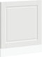 vidaXL - Vaatwaspaneel - Porto - 60x1,5x67 - cm - bewerkt - hout - wit