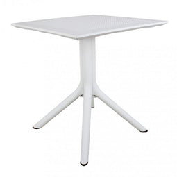 Cosma Outdoor Living - Tuintafel Vierkant 70x70x75 cm - Kunststof Weerbestendig - Wit