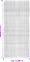 vidaXL - Tenttapijt - 5,5x2,5 - m - groen