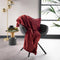 Dutch Decor - BILLY - Plaid 150x200 cm - flannel fleece - superzacht - Merlot - rood bordeaux