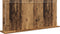 vidaXL - Make-up - Spiegel - met - LED - Licht - in - Oud - Hout - 100x45x18 - cm