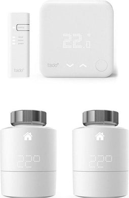 tado° Slimme Thermostaat V3+ - Starterkit met 2 Slimme Radiatorknoppen (2 stuks)