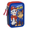 Driedubbele Pennenzak The Paw Patrol Blauw 12,5 x 6,5 x 19,5 cm