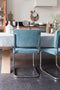 Zuiver Ridge Rib Eetkamerstoel - Blauw - Set van 2