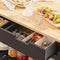 SoBuy FKW74-SCH - Keukeneiland - Werkblad 100x60 cm - Zwart