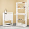 SoBuy FWT92-W - Opklapbaar Bureau - Multifunctioneel Werkstation met Opbergplanken - Wit - 64x58x82 cm
