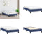 vidaXL - Bedframe - zonder - matras - 90x190 - cm - stof - blauw