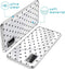 iMoshion Hoesje Geschikt voor Samsung Galaxy A41 Hoesje Siliconen - iMoshion Design hoesje - Transparant / Zwart / Hearts All Over Black