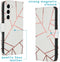 iMoshion Hoesje Geschikt voor Samsung Galaxy S23 Hoesje Met Pasjeshouder - iMoshion Design Softcase Bookcase - Wit / White Graphic