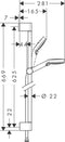 Hansgrohe Crometta Vario - Doucheset 2 straalsoorten - Chroom - Glijstang 65 cm