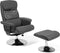 Relaxfauteuil LEGEND met voetenbank Kunstleer Grijs