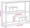 vidaXL - Wandtafel - roestvrijstaal - en - gehard - glas - zilverkleurig