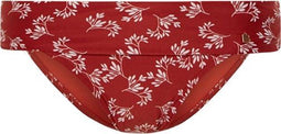 Beachlife Little Leaves - Bikinibroekje met omslag - Roest/Bruin/Rood/Bloemenprint - Maat 36