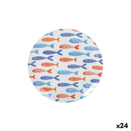 Eetbord La Mediterránea Vissen 25,5 cm (24 Stuks)