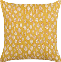 GINNALA - Sierkussen set van 2 - Mosterdgeel - 45 x 45 cm - Katoen