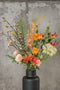 Emerald - Boeket XL Happy Orange - 109cm hoog - Oranje - 12 stelen - Kunstboeket - Zijde boeket