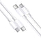 2-Pack Oplaadkabel Geschikt voor iPhone 14, Pro, Pro Max - Ondersteunt Apple Fast Charging - Oplader - USB-C - Quick Charge - 1 Meter