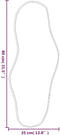 vidaXL - Wandspiegel - 80x35 - cm - goudkleurig