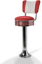 Bel Air Retro Barkruk BS-27CB Rood