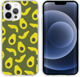 iMoshion Hoesje Geschikt voor iPhone 13 Pro Hoesje Siliconen - iMoshion Design hoesje - Meerkleurig / Avocados
