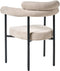 Set van 2 eetkamerstoelen LYNEY Stof Beige
