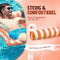Travelly - Luxe Waterhangmat - Comfortabel drijven - Oranje