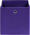 vidaXL - Opbergboxen - 4 - st - 32x32x32 - cm - stof - paars