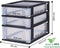 IRIS Organizer Chest - Ladesysteem A4 - 2 kleine lades 4L en 1 middelgrote lade 7L - Zwart