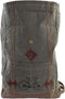Casual Rugtas DKD Home Decor Canvas Grijs Bruin Leer (44 x 12 x 49 cm)