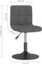vidaXL - Eetkamerstoelen - draaibaar - 2 - st - fluweel - donkergrijs
