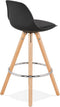 Alterego Mini Tatami - Zwarte Barkruk - 42x42x85cm