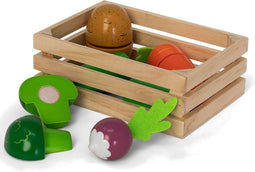 Mamamemo Houten Krat Met Groenten 16 Cm