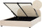 VAUCLUSE - Bed met opbergruimte - Beige - 160 x 200 cm - Polyester