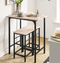 SoBuy OGT10-N - Bistrotafelset - 3-Delig - 2 Stoelen - 80 x 87 x 50 cm
