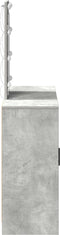 vidaXL - Kaptafel - met - LED - Verlichting - Beton - Grijs - 102x33x135 - cm