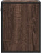 vidaXL - Nachtkastje - wandgemonteerd - 40x31x39,5 - cm - bruin - eikenkleurig